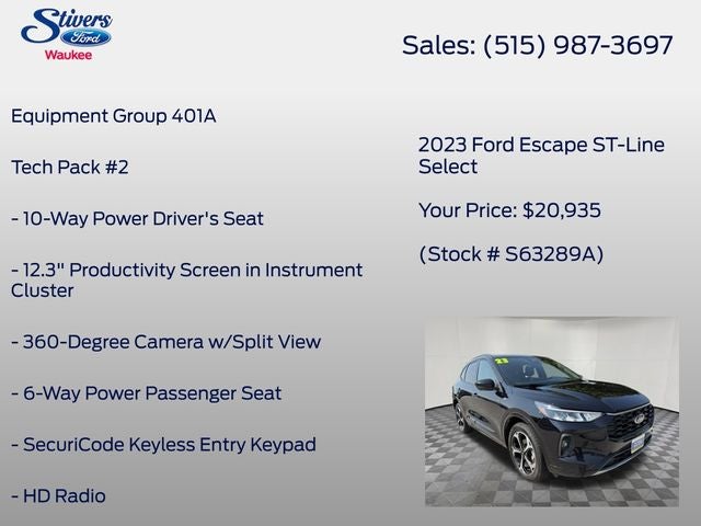 2023 Ford Escape ST-Line Select