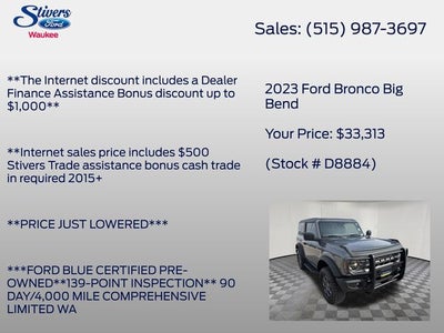 2023 Ford Bronco Big Bend