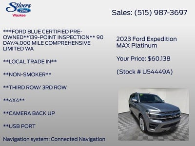 2023 Ford Expedition Max Platinum