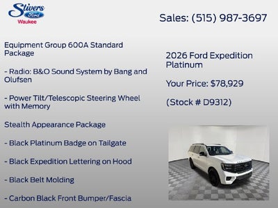 2026 Ford Expedition Platinum