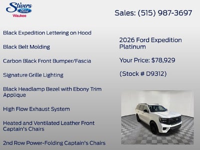 2026 Ford Expedition Platinum