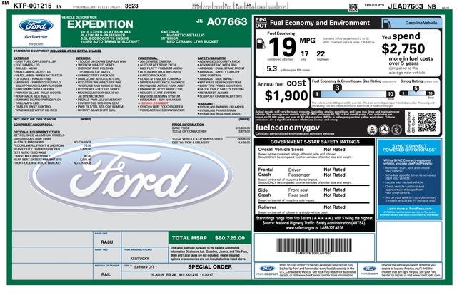2018 Ford Expedition Platinum