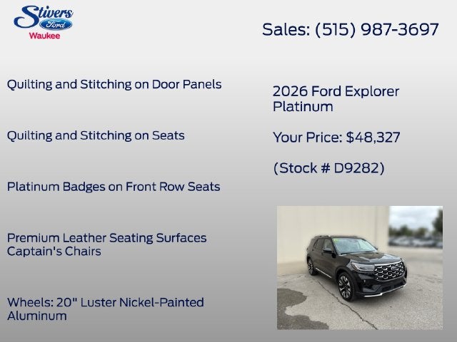 2026 Ford Explorer Platinum