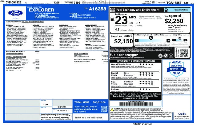 2026 Ford Explorer Platinum