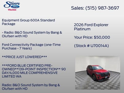 2026 Ford Explorer Platinum