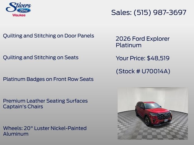 2026 Ford Explorer Platinum