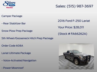 2016 Ford F-250SD Lariat