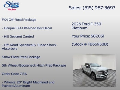 2026 Ford F-350SD Platinum