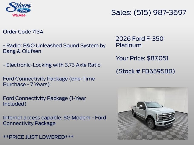 2026 Ford F-350SD Platinum