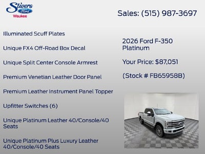2026 Ford F-350SD Platinum