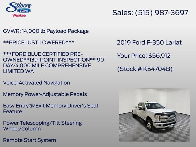 2019 Ford F-350SD Lariat DRW