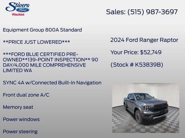 2024 Ford Ranger Raptor
