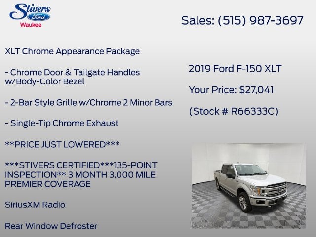 2019 Ford F-150 XLT