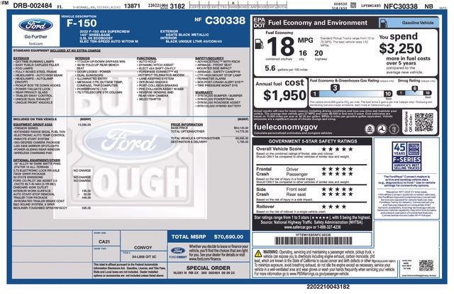 2022 Ford F-150 Tremor