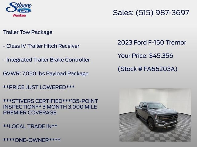 2023 Ford F-150 Tremor