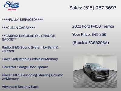 2023 Ford F-150 Tremor