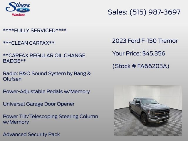 2023 Ford F-150 Tremor
