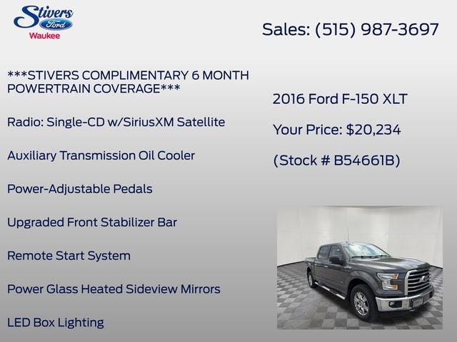 2016 Ford F-150 XLT