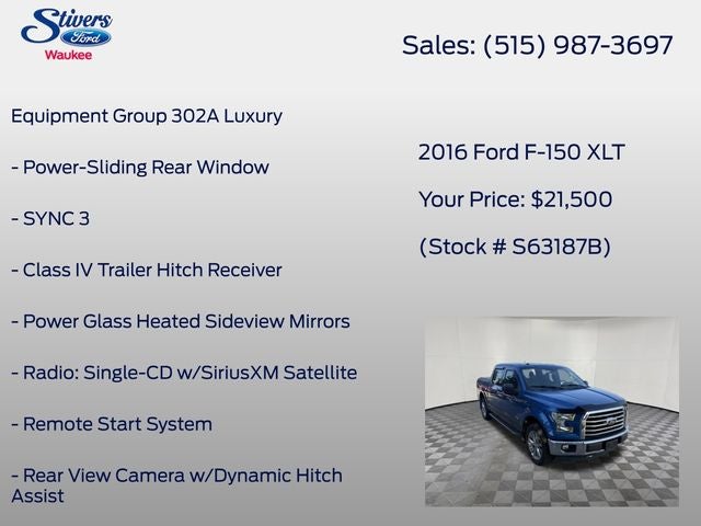 2016 Ford F-150 XLT