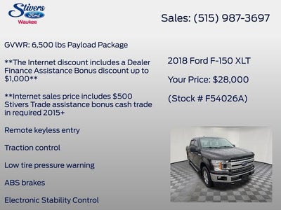2018 Ford F-150 XLT