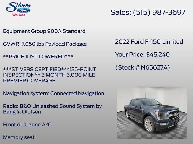 2022 Ford F-150 Limited