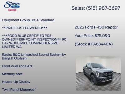 2025 Ford F-150 Raptor