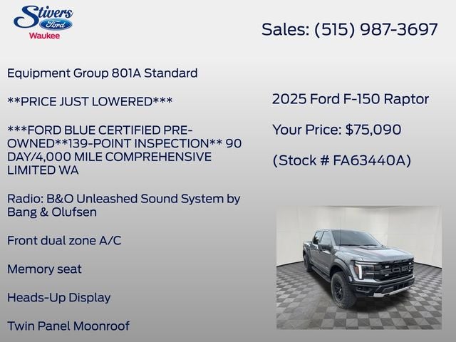 2025 Ford F-150 Raptor