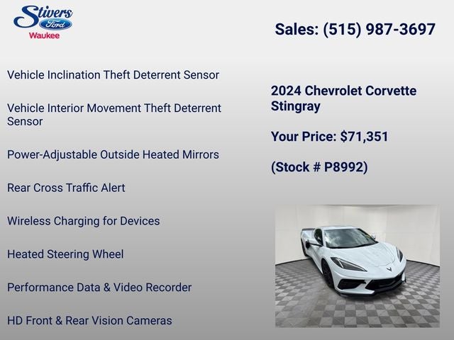 2024 Chevrolet Corvette Stingray 2LT