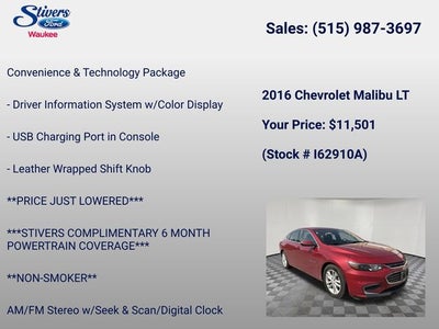 2016 Chevrolet Malibu LT 1LT