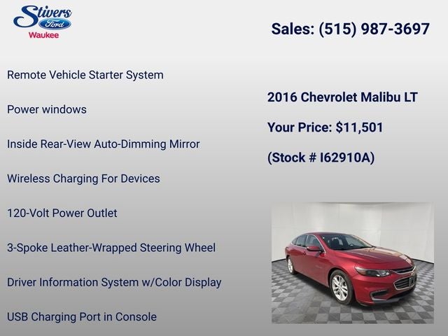 2016 Chevrolet Malibu LT 1LT