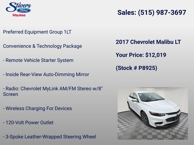 2017 Chevrolet Malibu LT 1LT