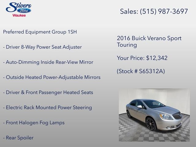2016 Buick Verano Sport Touring Group