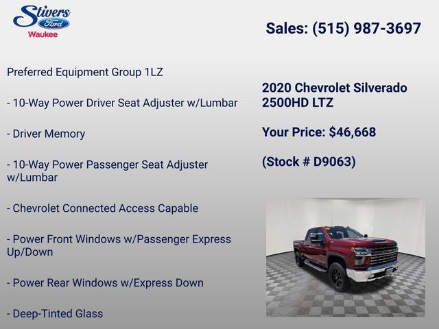 2020 Chevrolet Silverado 2500HD LTZ