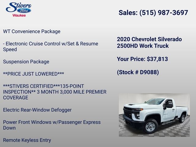 2020 Chevrolet Silverado 2500HD Work Truck