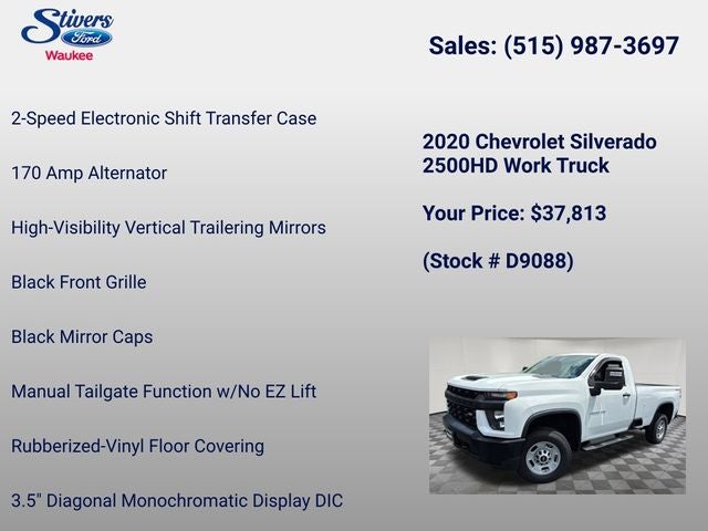 2020 Chevrolet Silverado 2500HD Work Truck