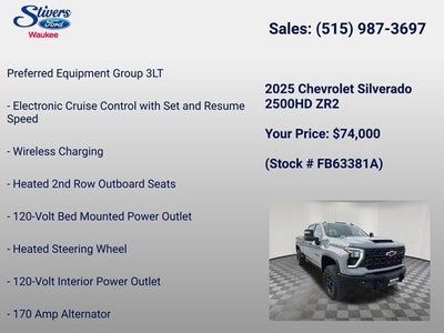 2025 Chevrolet Silverado 2500HD ZR2