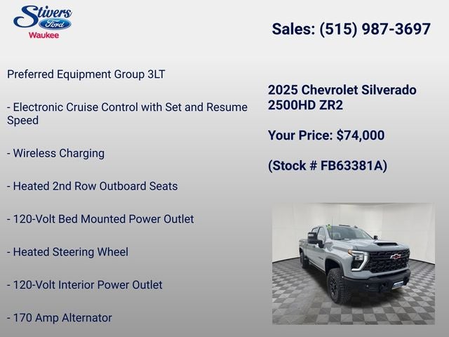 2025 Chevrolet Silverado 2500HD ZR2