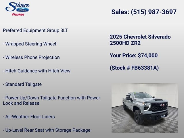 2025 Chevrolet Silverado 2500HD ZR2