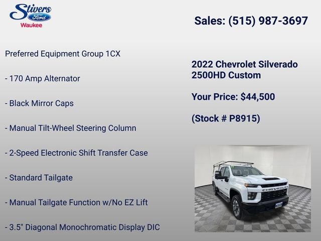 2022 Chevrolet Silverado 2500HD Custom