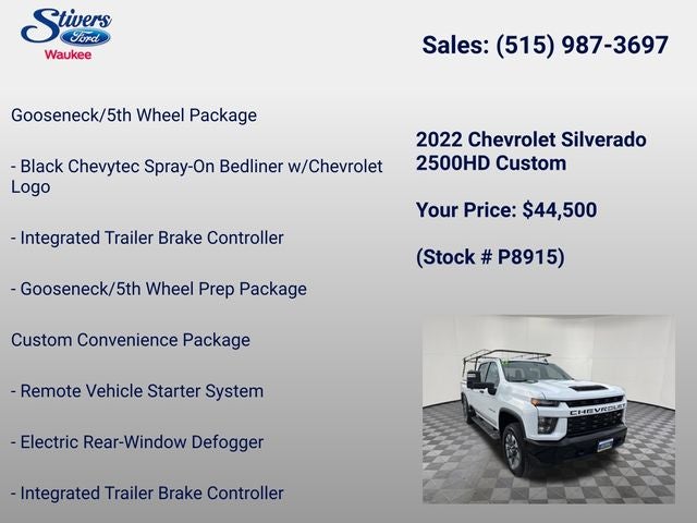 2022 Chevrolet Silverado 2500HD Custom