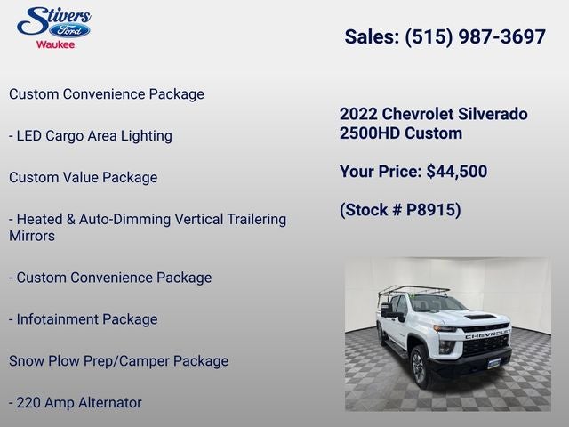 2022 Chevrolet Silverado 2500HD Custom