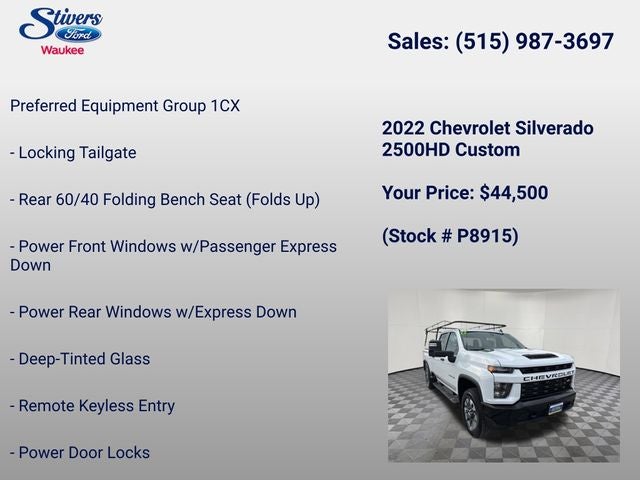 2022 Chevrolet Silverado 2500HD Custom