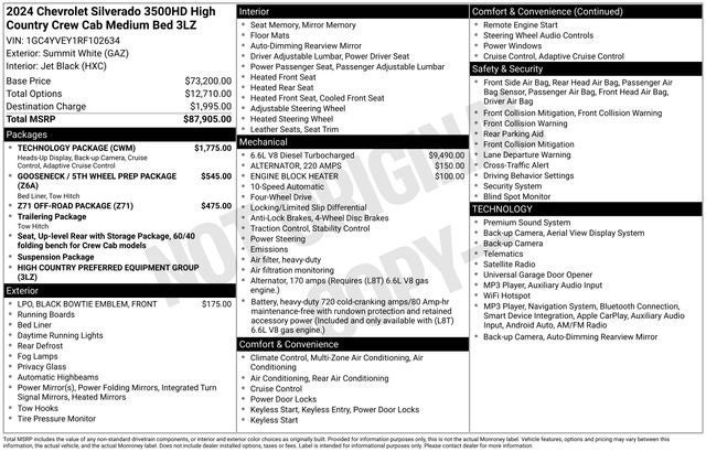 2024 Chevrolet Silverado 3500HD High Country