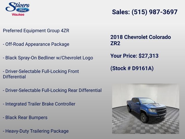 2018 Chevrolet Colorado ZR2