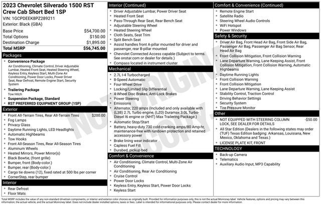 2023 Chevrolet Silverado 1500 RST