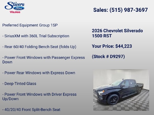 2026 Chevrolet Silverado 1500 RST