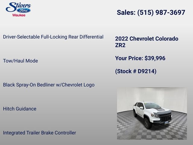 2022 Chevrolet Colorado ZR2