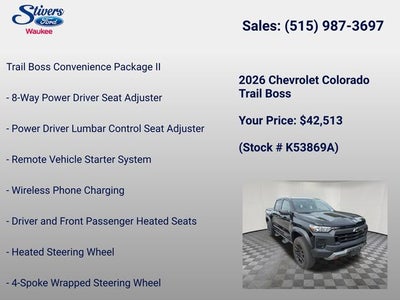 2026 Chevrolet Colorado Trail Boss