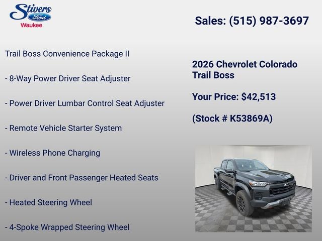 2026 Chevrolet Colorado Trail Boss