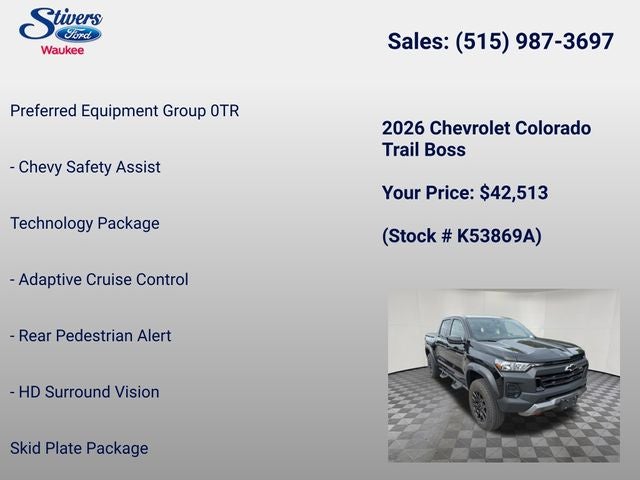 2026 Chevrolet Colorado Trail Boss